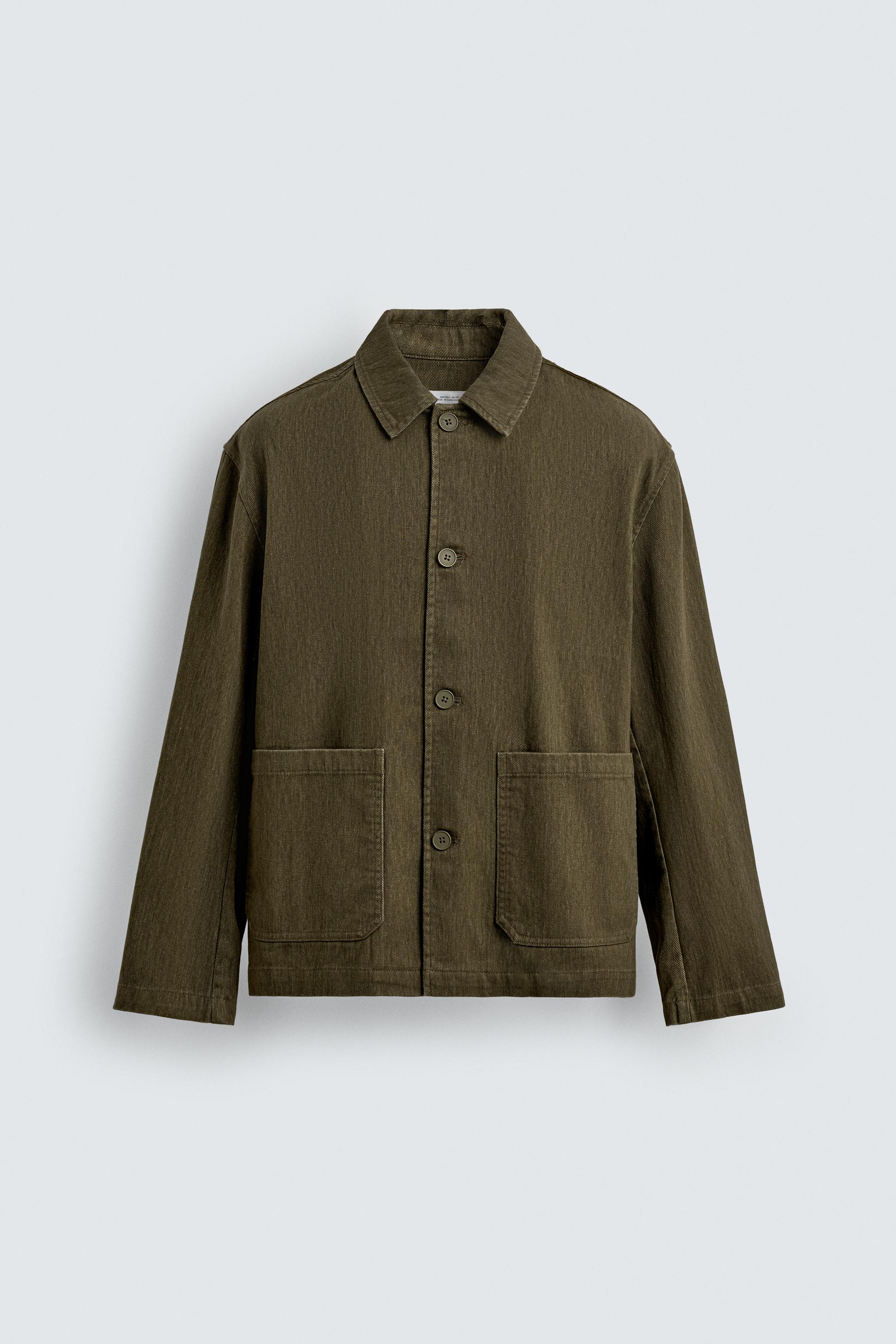 TEXTURED POCKET OVERSHIRT